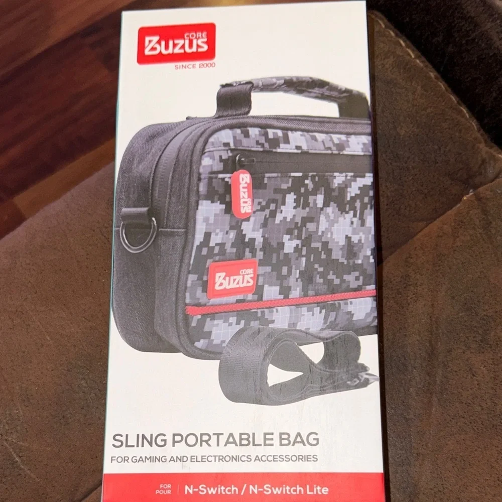 Black and Gray Sling Portable Bag for Men